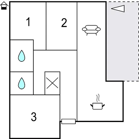 アパート Cozy In With Kitchen *